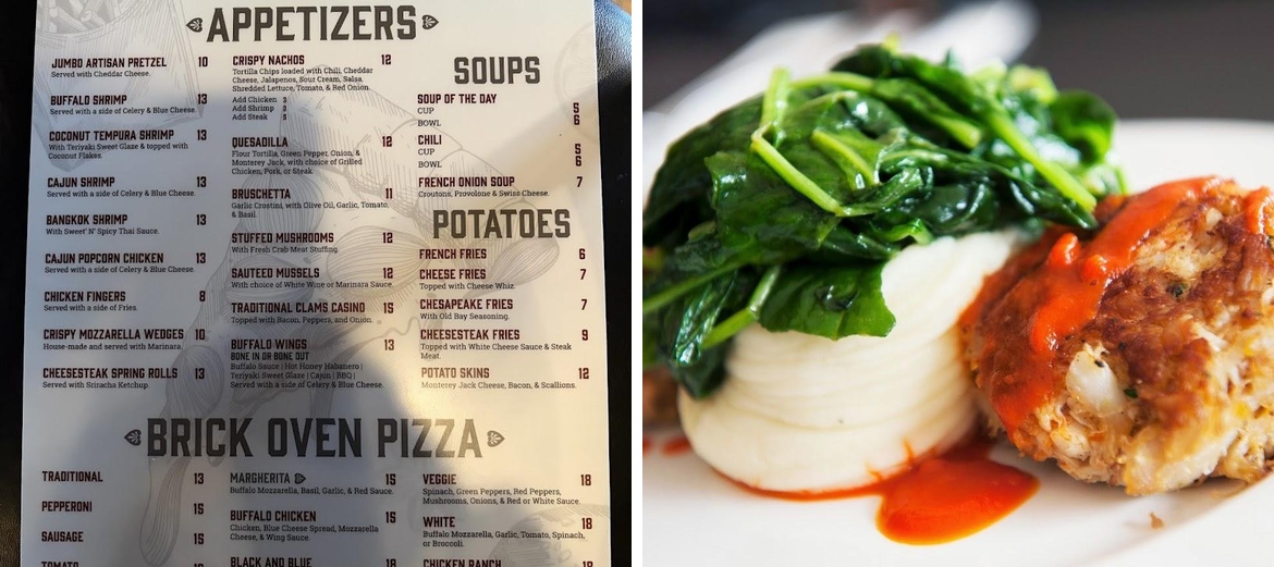 Ashburner Inn Menu