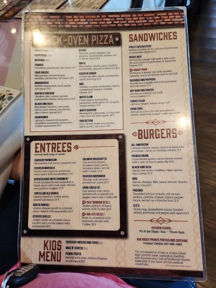 Ashburner Inn Menu image 4